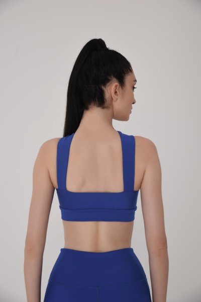 Dekolte Tasarım Spor Bustiyer Saks Rengi