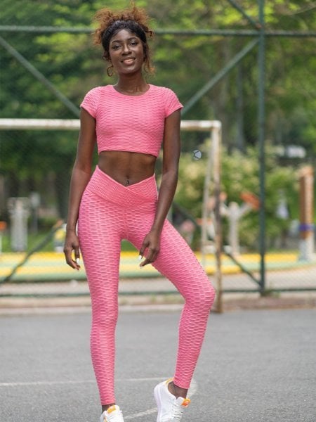3 Boyutlu Tayt Pembe Renk 1104