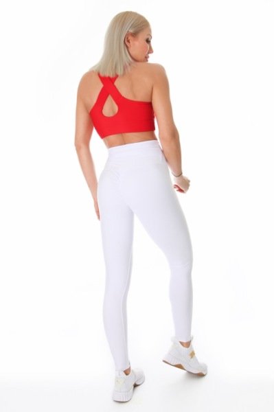 Scrunch Butt Leggings (Arkası Büzgülü) Beyaz