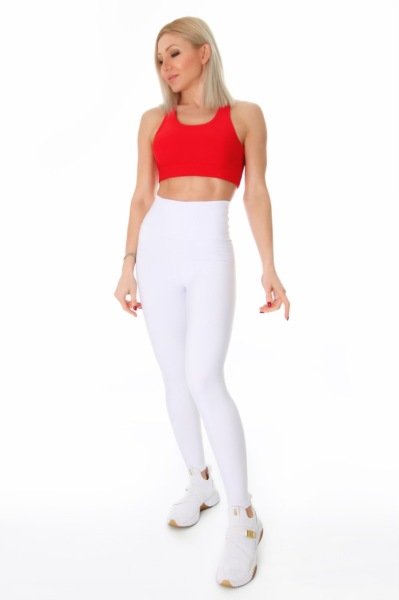 Scrunch Butt Leggings (Arkası Büzgülü) Beyaz
