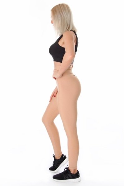 Scrunch Butt Leggings (Arkası Büzgülü) Ten Rengi