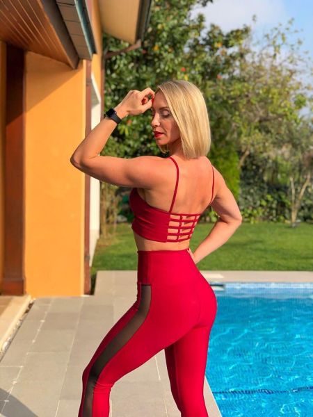 Bordo Spor Bra